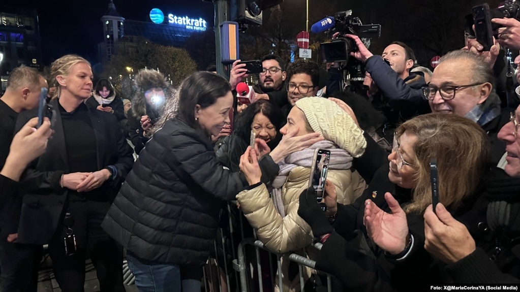 María Corina Machado tras su llegada a Oslo