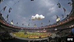 Ceremonia inaugural de los Juegos Olímpicos 2012 en el Estadio Olímpico de Londres.