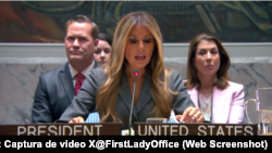 Melania Trump presidió este lunes la sesión del Consejo de Seguridad de Naciones Unidad