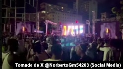 El concierto en La Piragua estaba dedicado al centenario del natalicio de Fidel Castro.