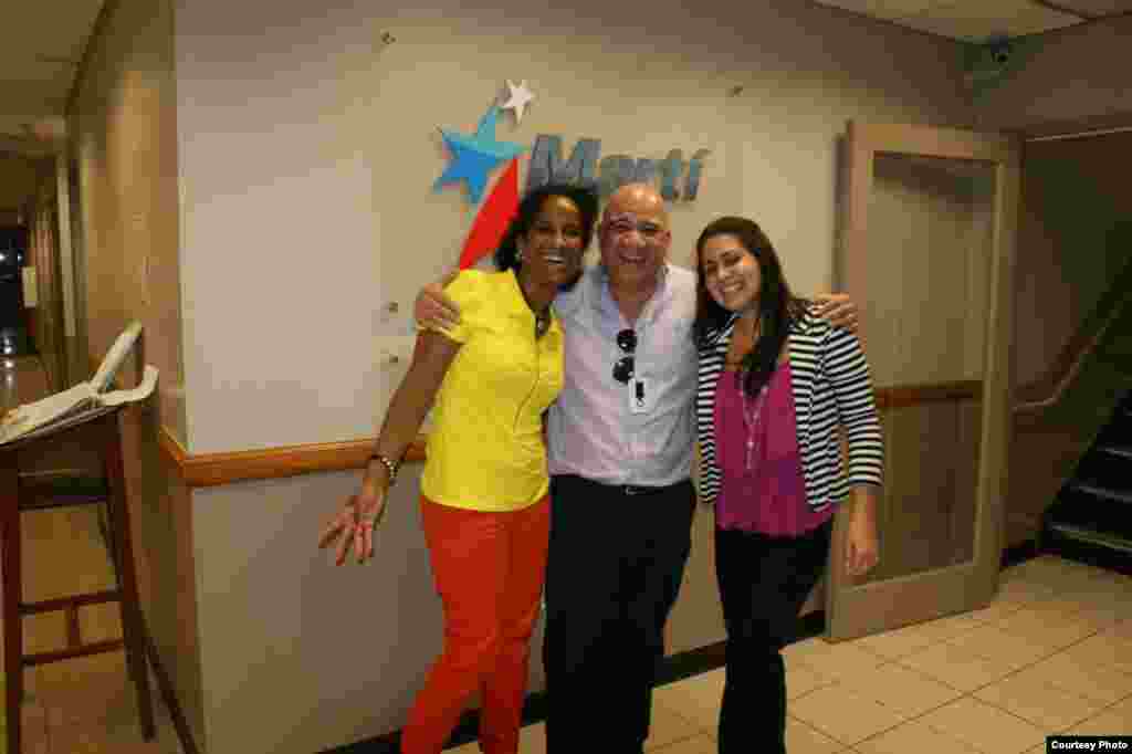 Con la cubana Melba Almeida, trabajadora social en Estocolmo