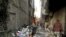 El escenario de un ataque con coche bomba en Yarmana, de mayoría drusa, en Damasco, Siria. 