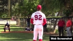 Vladimir Gutiérrez. Foto tomada de un vídeo de Baseball America (You Tube).