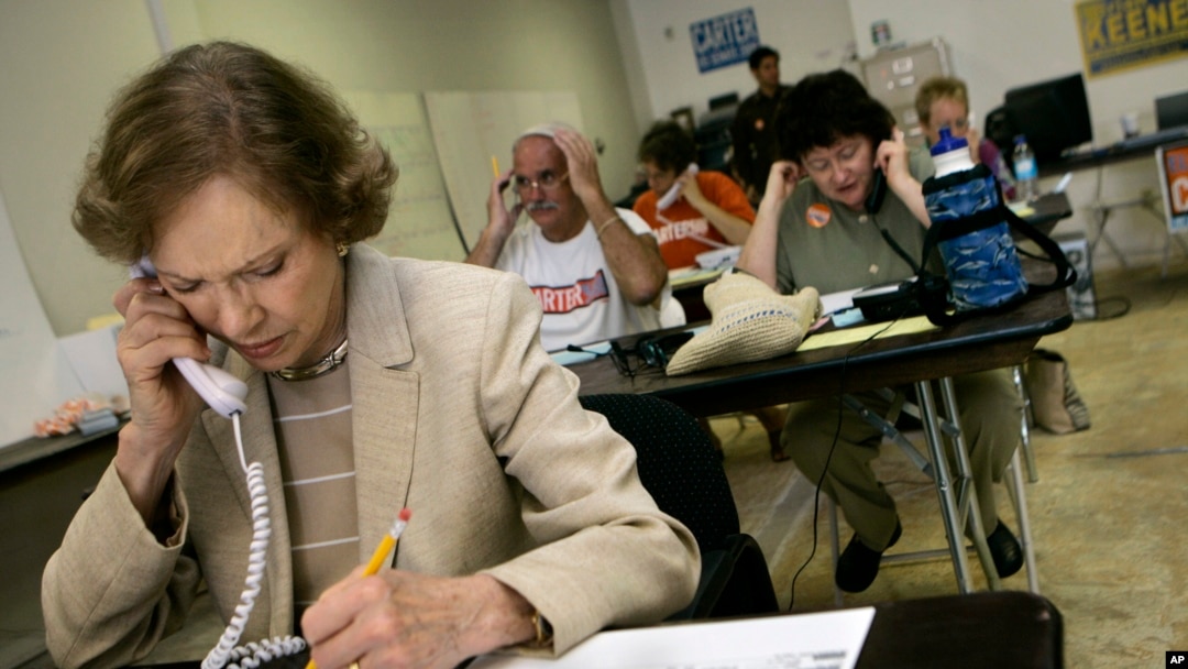 La ex primera dama de EEUU Rosalynn Carter. (AP/Laura Rauch, File) 