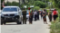 Despliegue policial tras protesta en el municipio de Antilla, Holguín, el 19 de mayo. Al menos 14 personas fueron encarceladas por manifestarse.