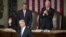 El primer ministro israelí, Benjamin Netanyahu, durante su discurso ante el Congreso en el Capitolio de Washington DC.