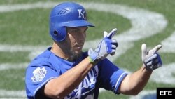 Eric Hosmer de los Reales de Kansas.