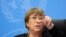 Michele Bachelet, Alta Comisionada de la ONU para los derechos humanos, en una audiencia en Ginebra.