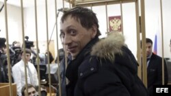  El bailarín solista del Bolshói Pável Dmitrichenko asiste a una vista en Moscú (Rusia).