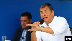 El presidente de Ecuador, Rafael Correa