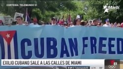 Info Martí | Miami fue escenario este domingo de otra manifestación por la libertad de Cuba