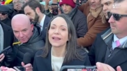 "Es un día histórico", así calificó Machado su visita a Washington 