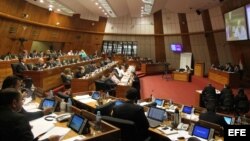 Sesión de diputados el jueves 5 de marzo de 2015, en Asunción, Paraguay.