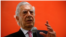 Mario Vargas Llosa, Premio Nobel de Literatura, durante una conferencia