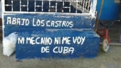 Aparecen carteles antigubernamentales en Placetas 