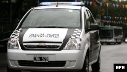 Vehículo de la policía Argentina. Archivo.