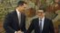 El rey Felipe VI recibe en el Palacio de la Zarzuela al presidente del Congreso, Patxi López.