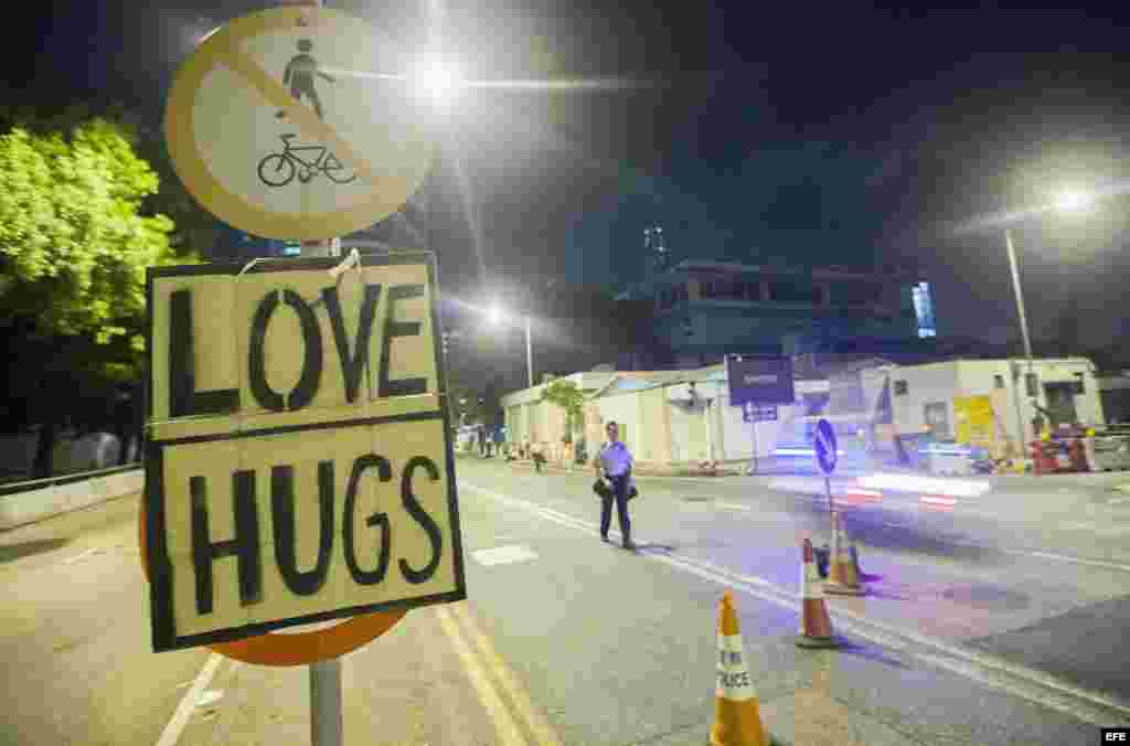 Los lemas de las protestas en Hong Kong. 