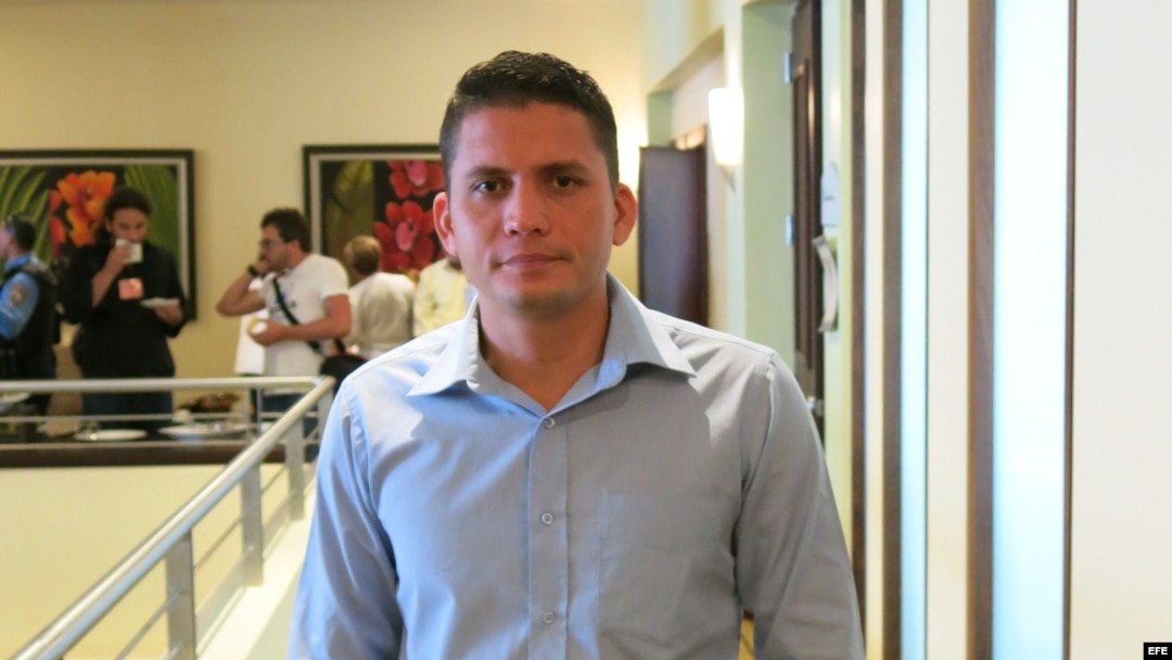 Eliécer Ávila, joven opositor. 