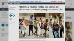 Arrestos y multas contra las Damas de Blanco en otra jornada represiva en Cuba