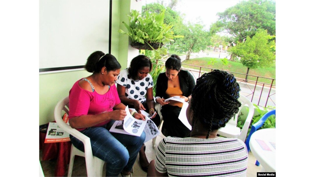 Mujeres de la Red Femenina de Cuba participan en un taller de intercambio de conocimientos en La Habana. (Facebook).