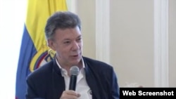 El presidente Juan Manuel Santos.