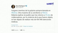 Gobierno interino de Bolivia suspendió relaciones con Cuba