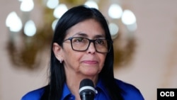 Delcy Rodríguez, presidenta encargada de Venezuela. 