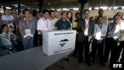 Observadores internacionales del proceso electoral en Honduras, que elegirá su próximo gobernante el domingo 24 de noviembre