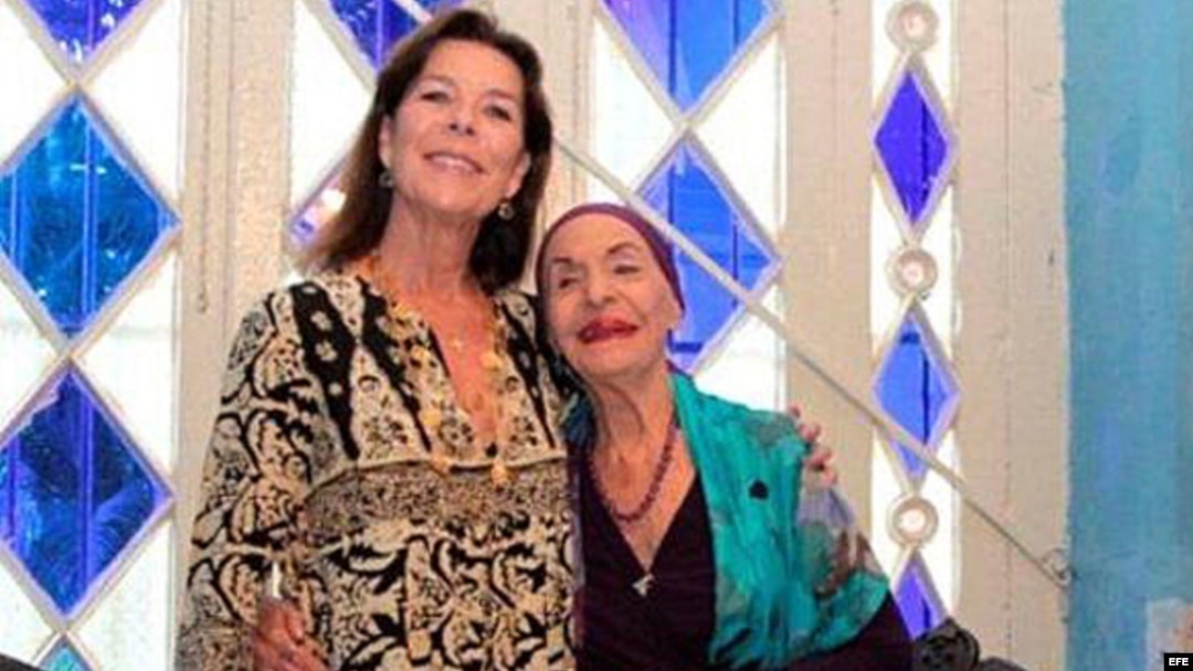 La princesa Carolina de Mónaco y Alicia Alonso. EFE