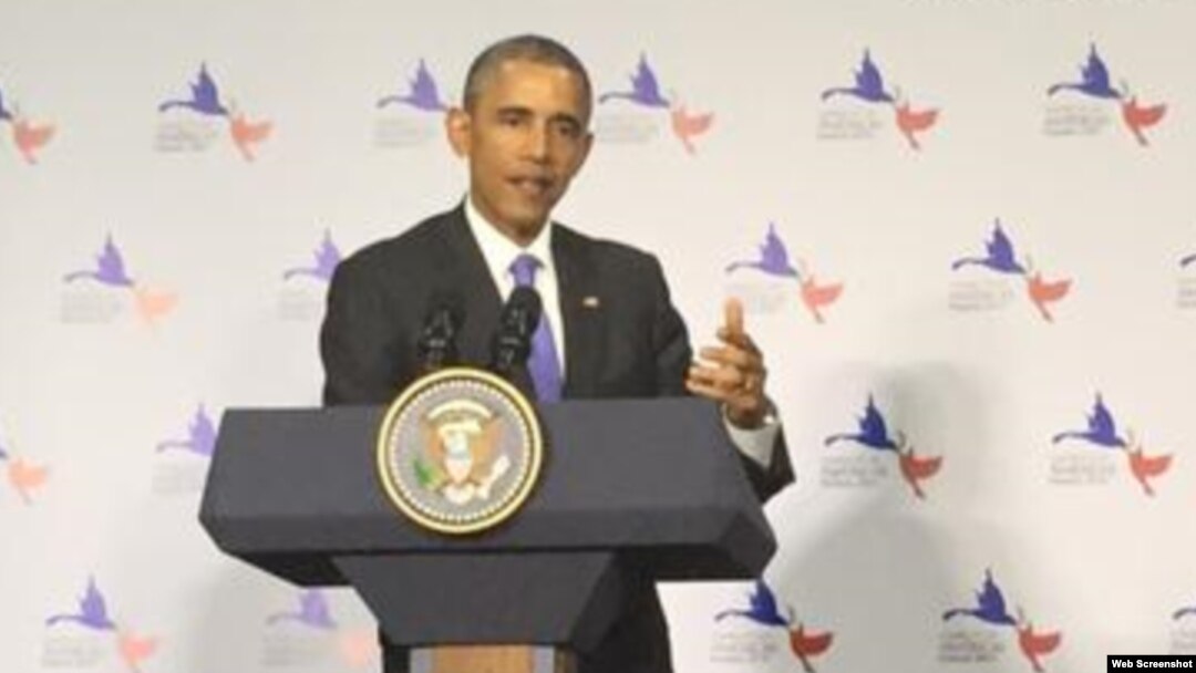 Presidente Barack Obama, Cumbre de las Américas 2015.