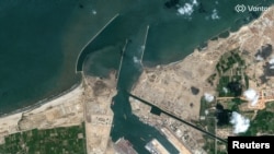 Una vista del puerto de Damieta, Egipto, el cual sufrió un bombardeo atribuido a ataques con drones en el marco de la escalada militar de Irán en la región.