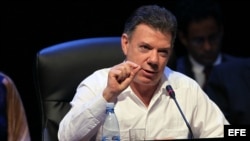 El presidente de Colombia, Juan Manuel Santos