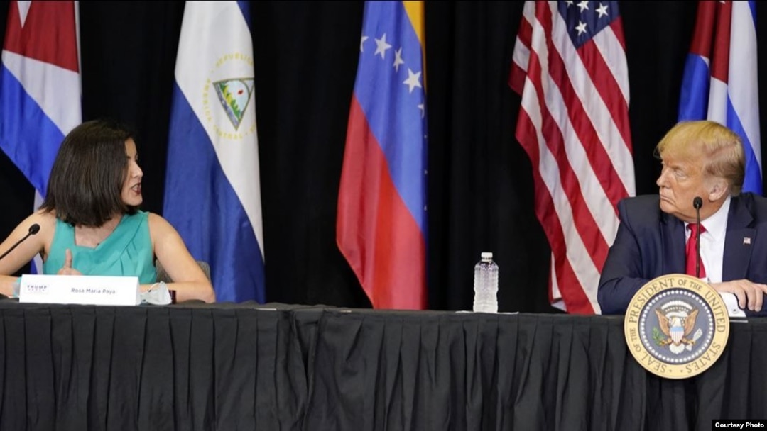 Rosa María Payá habla ante Trump.