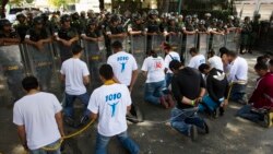 Estudiantes protestan contra ingerencia cubana en Venezuela