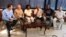 De izquierda a derecha, los miembros de la disidencia cubana Antonio Rodiles, Dagoberto Valdés, Berta Soler, Guillermo Fariñas, Ángel Moya y Egberto Ángel Escobedo.
