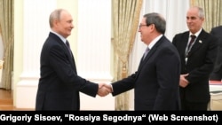 El canciller cubano Bruno Rodríguez fue recibido en Moscú, por el gobernante ruso Vladimir Putin, el 18 de febrero de 2026.