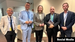 Activistas cubanos se reúnen con Representante Especial de la UE para los Derechos Humanos. Foto: Observatorio Cubano de Derechos Humanos 