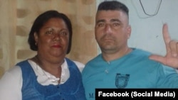 Alexis Serrano Aguila y su esposa Delis Frómeta Suárez