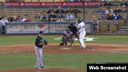 El jardinero cubano Yasiel Puig.