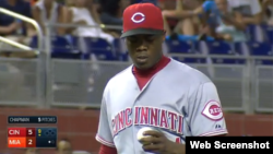 El zurdo cubano Aroldis Chapman.