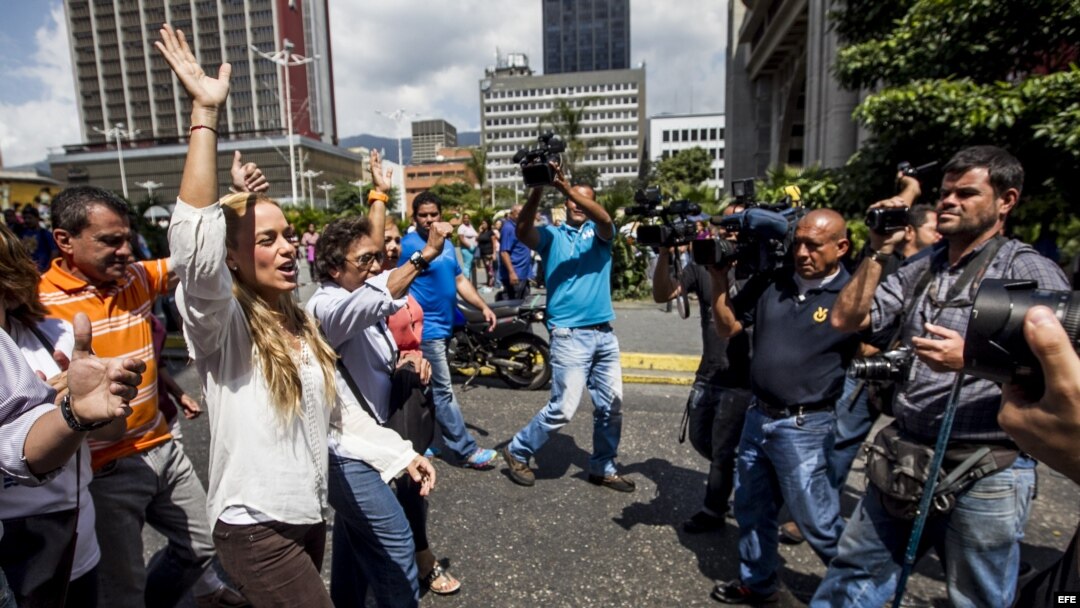 Protestas en Caracas. Archivo.