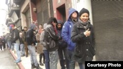 Migrantes cubanos en Santa Rosa, Uruguay. Foto tomada de Radio Uruguay.