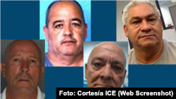 Cubanos arrestados por ICE: Iván Hernández-Montes, Yuri Estevez, Camilo Argüelles y Nelson Vladimir González Del Pino Rodríguez