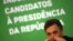  El senador Aécio Neves, postulante del Partido de la Social Democracia Brasileña (PSDB) 