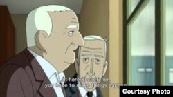 Escena del animado "Arrugas"