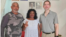 Coordinador de Asunto Cubanos en el Departamento de Estado, Rob Allison, junto a Berta Soler y Angel Moya durante su visita a La Habana. 