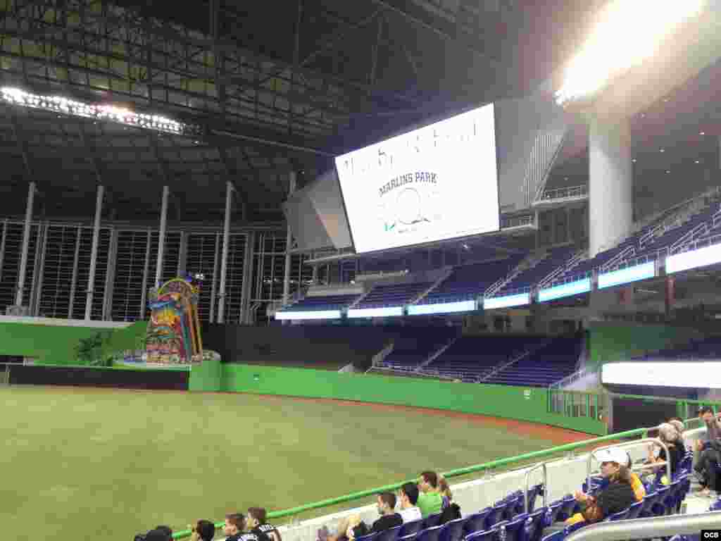 El estadio de los Marlins