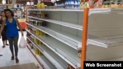 Mercados vacíos en La Habana. (Captura de video/Diario de Cuba)