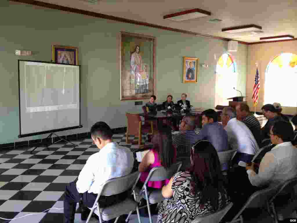 Conferencia de prensa de la familia Payá en Miami.